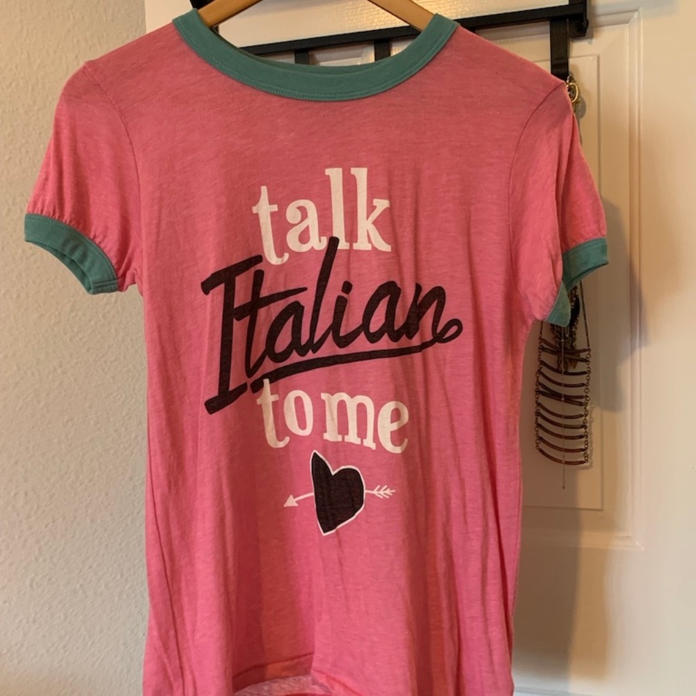 Wildfox talk Italian to me Top